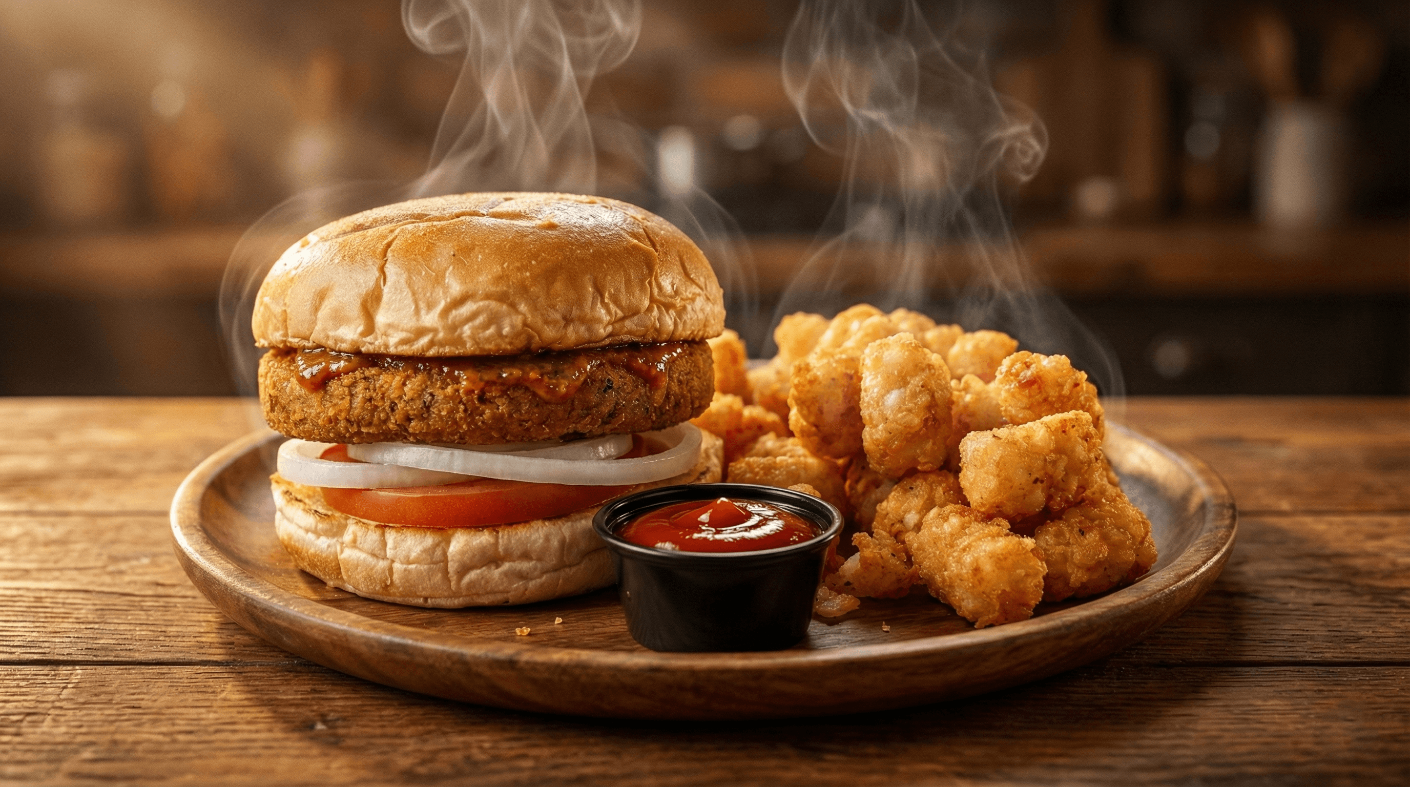 Mumbai Burger - 100% plant-based and made from scratch at St.Veg