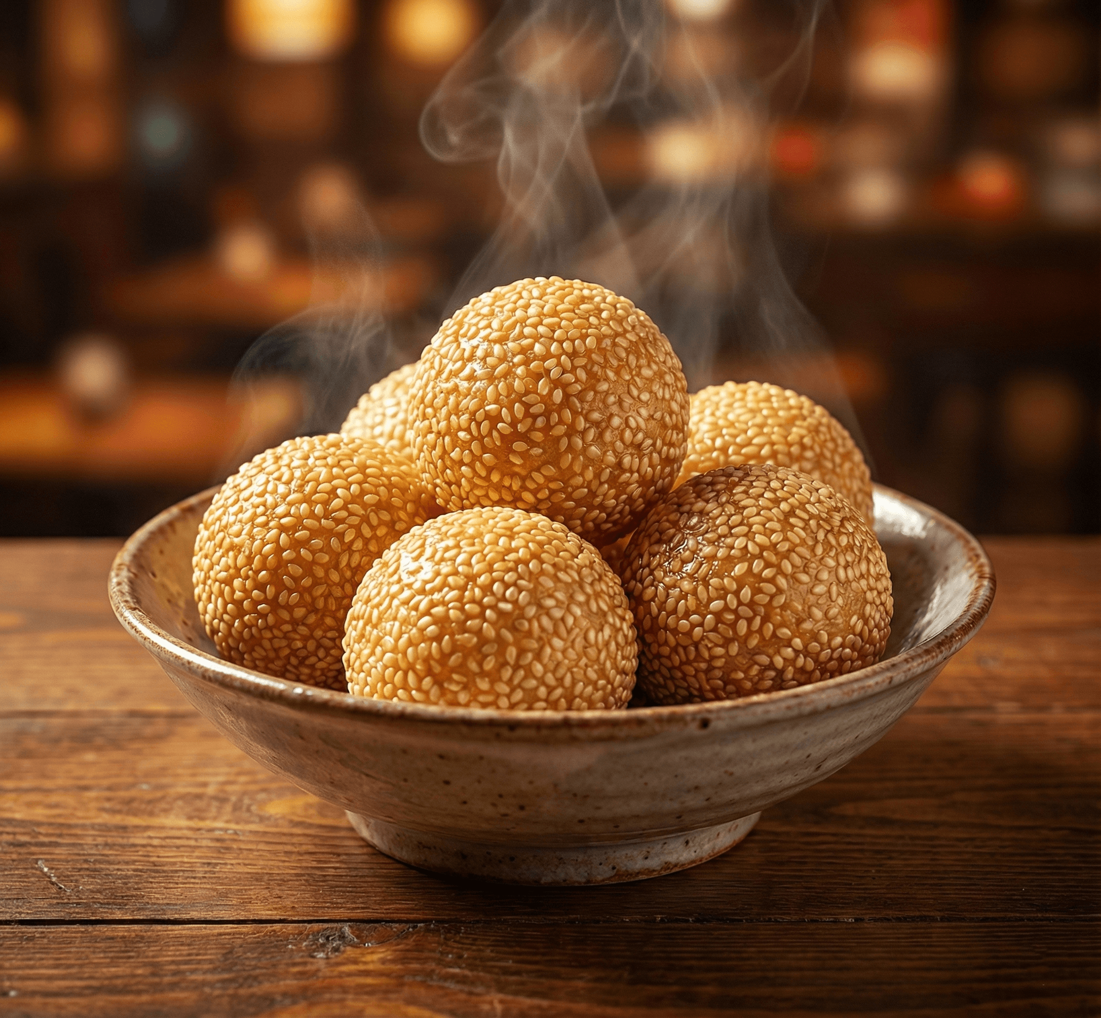Sesame Balls (6pc) - 100% plant-based and made from scratch at St.Veg