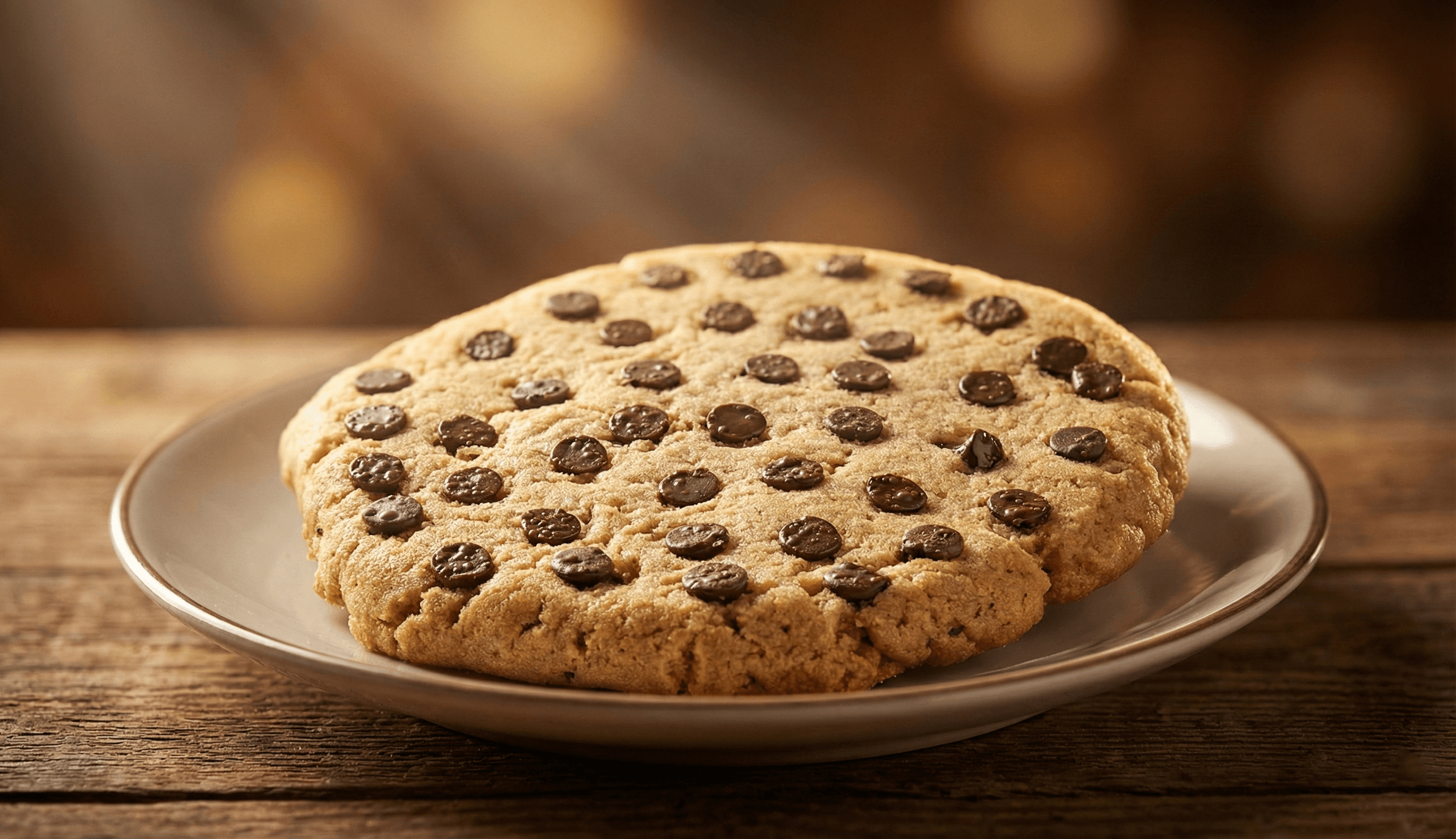 Fresh Baked Chocolate Chip Cookie (1 pc) - Plant-based dessert at St.Veg