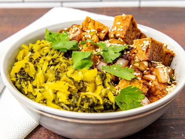 Mom’s Caramel Tofu Bowl